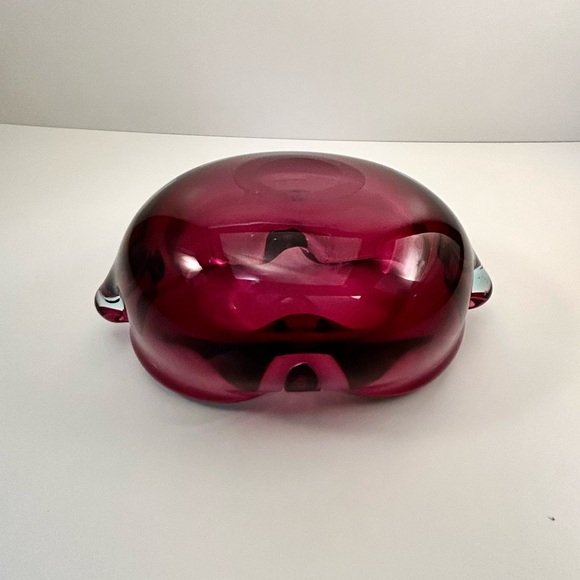 Sommerso vintage glass bowl, pink, purplish and blue - Picture 10 of 10